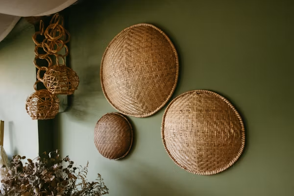 Natural woven home decor product collection