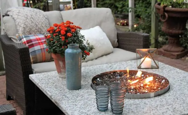Ember Round Fire Pit Table